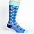 3 Pack - Compression Socks - Navy + Teal/Knee-High